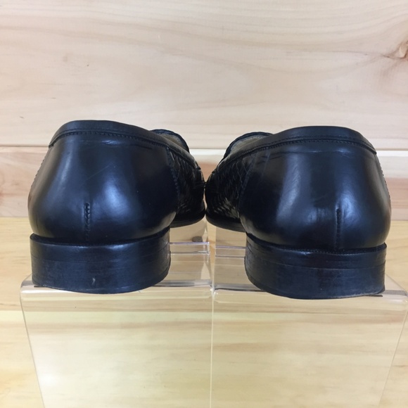 Johnston Murphy Domani Size 8 M Black Woven Loafer - Picture 5 of 7